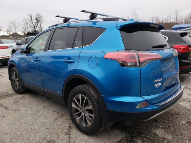 JTMRJREV9HD066693 - 2017 TOYOTA RAV4 HV LE BLUE photo 2