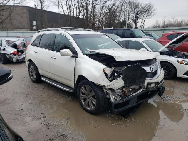 2HNYD2H68DH519840 - 2013 ACURA MDX ADVANCE WHITE photo 4