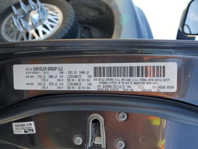 3C63RRHL7EG113119 - 2014 RAM 3500 SLT CHARCOAL photo 12