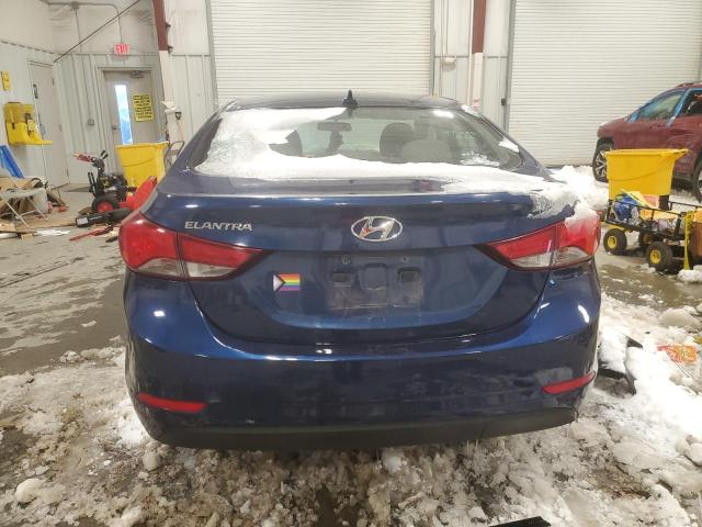 5NPDH4AE2GH663367 - 2016 HYUNDAI ELANTRA SE BLUE photo 6