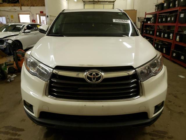 5TDJKRFH1GS290806 - 2016 TOYOTA HIGHLANDER XLE WHITE photo 5