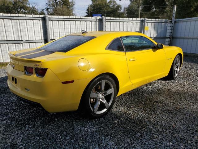 2G1FB1ED8B9145973 - 2011 CHEVROLET CAMARO LT YELLOW photo 3