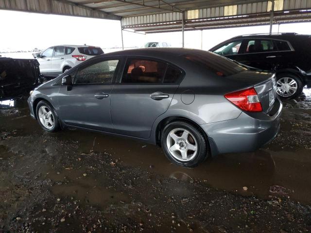 2HGFB2F57CH559940 - 2012 HONDA CIVIC LX GRAY photo 2