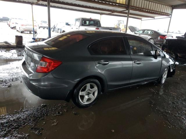 2HGFB2F57CH559940 - 2012 HONDA CIVIC LX GRAY photo 3