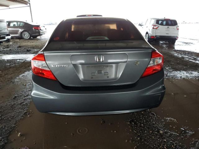 2HGFB2F57CH559940 - 2012 HONDA CIVIC LX GRAY photo 6