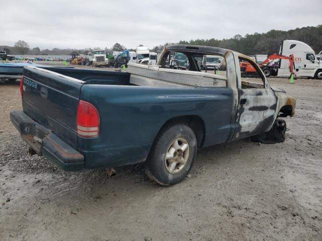 1B7FL26X0VS288020 - 1997 DODGE DAKOTA BLUE photo 3