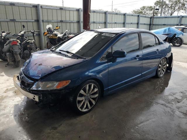 2HGFA55599H708220 - 2009 HONDA CIVIC SI BLUE photo 1