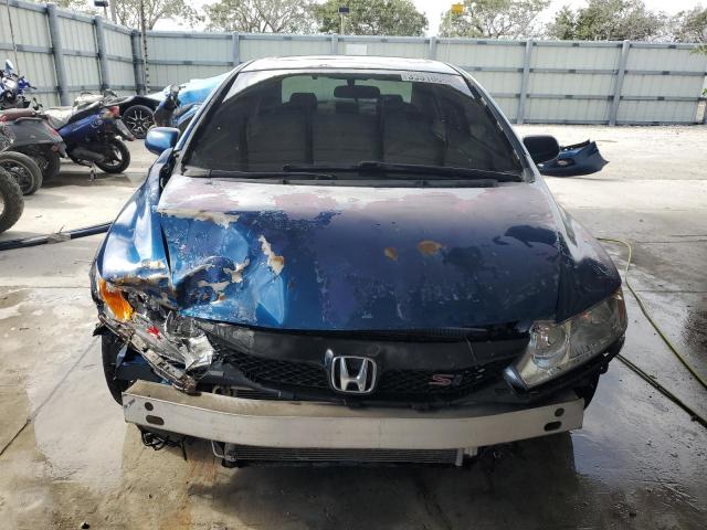 2HGFA55599H708220 - 2009 HONDA CIVIC SI BLUE photo 5