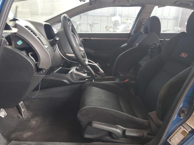 2HGFA55599H708220 - 2009 HONDA CIVIC SI BLUE photo 7