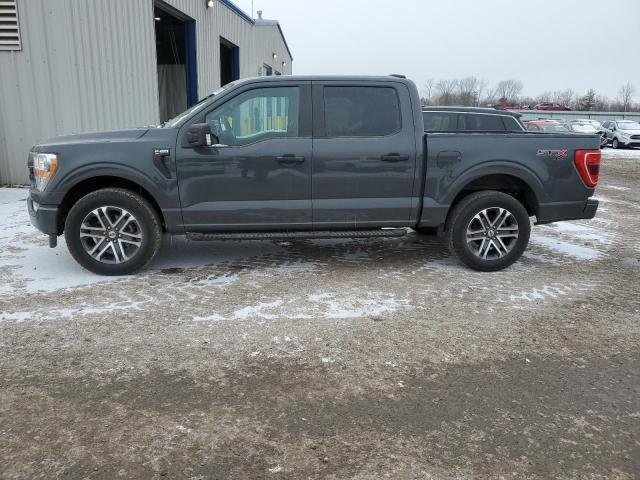 1FTEW1EPXMKD63979 - 2021 FORD F150 SUPERCREW GRAY photo 12