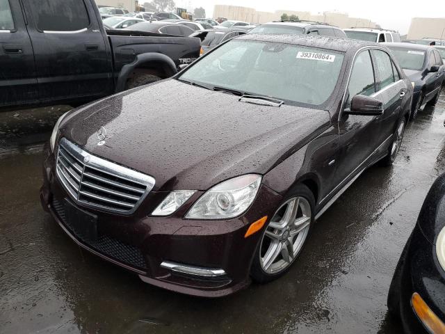 WDDHF5KB4CA616138 - 2012 MERCEDES-BENZ E 350 BURGUNDY photo 1