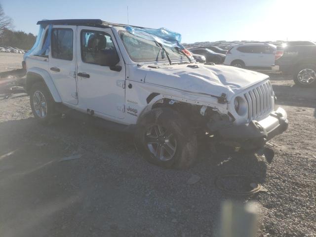 1C4HJXEGXMW586451 - 2021 JEEP WRANGLER U SAHARA WHITE photo 4