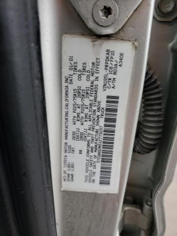 5TEGN92N51Z773237 - 2001 TOYOTA TACOMA DOUBLE CAB PRERUNNER BEIGE photo 12