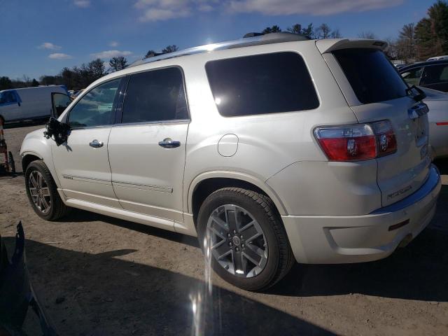 1GKKVTED4CJ387369 - 2012 GMC ACADIA DENALI WHITE photo 2