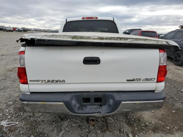 5TBDT44146S526388 - 2006 TOYOTA TUNDRA DOUBLE CAB SR5 WHITE photo 6