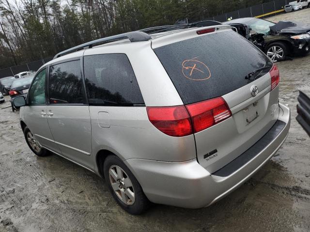 5TDZA23C25S372885 - 2005 TOYOTA SIENNA CE SILVER photo 2