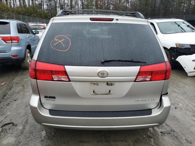 5TDZA23C25S372885 - 2005 TOYOTA SIENNA CE SILVER photo 6