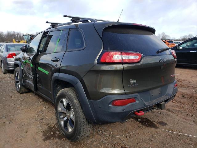 1C4PJMBS4EW273500 - 2014 JEEP CHEROKEE TRAILHAWK 绿色 照片 2