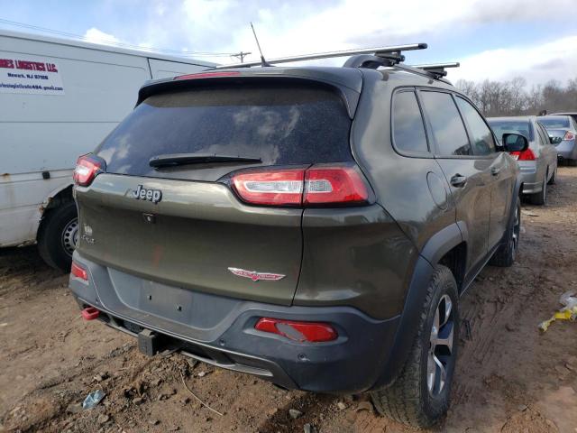 1C4PJMBS4EW273500 - 2014 JEEP CHEROKEE TRAILHAWK 绿色 照片 3