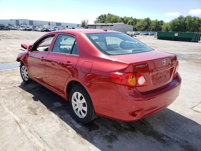 1NXBU4EE0AZ344281 - 2010 TOYOTA COROLLA BASE RED photo 3