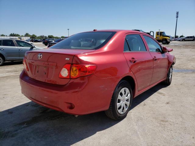 1NXBU4EE0AZ344281 - 2010 TOYOTA COROLLA BASE RED photo 4