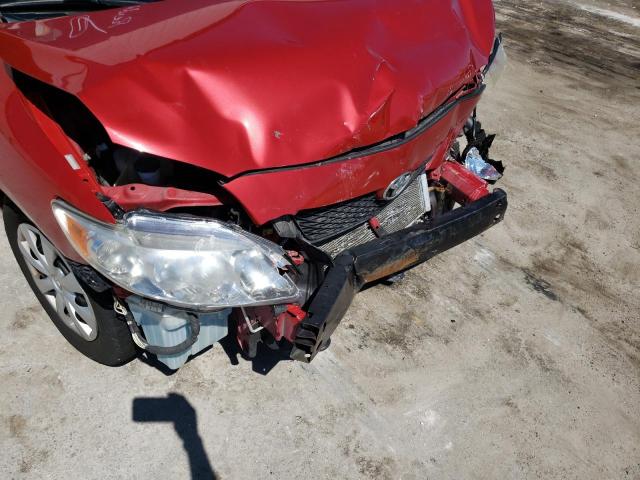 1NXBU4EE0AZ344281 - 2010 TOYOTA COROLLA BASE 红色 照片 9