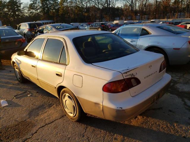 1NXBR12E7XZ243851 - 1999 TOYOTA COROLLA VE WHITE photo 2