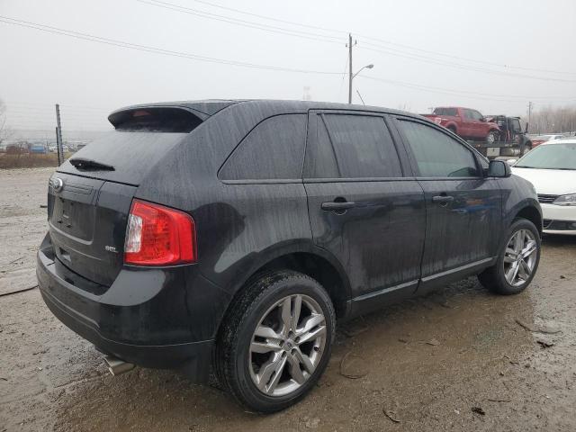 2FMDK3JC6DBC11449 - 2013 FORD EDGE SEL BLACK photo 3