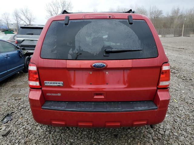 1FMCU9D77AKC04096 - 2010 FORD ESCAPE XLT MAROON photo 6