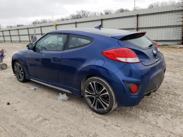 KMHTC6AE8HU314867 - 2017 HYUNDAI VELOSTER TURBO BLUE photo 2