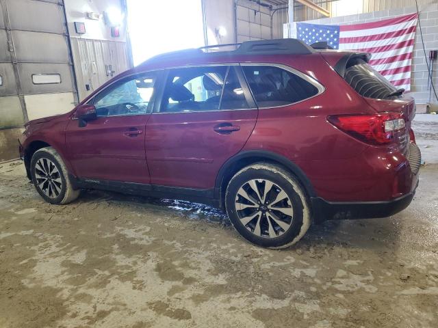 4S4BSANC2H3345354 - 2017 SUBARU OUTBACK 2.5I LIMITED BURGUNDY photo 2