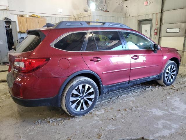 4S4BSANC2H3345354 - 2017 SUBARU OUTBACK 2.5I LIMITED BURGUNDY photo 3