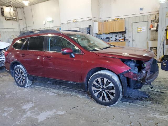 4S4BSANC2H3345354 - 2017 SUBARU OUTBACK 2.5I LIMITED BURGUNDY photo 4