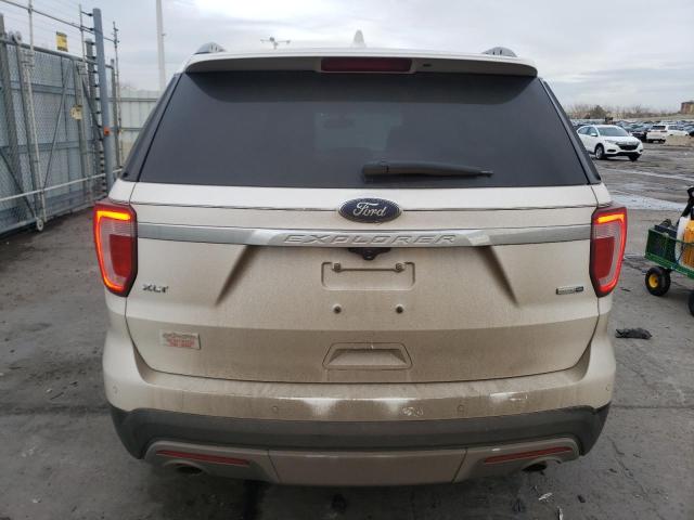 1FM5K8D88GGD27631 - 2016 FORD EXPLORER XLT WHITE photo 6