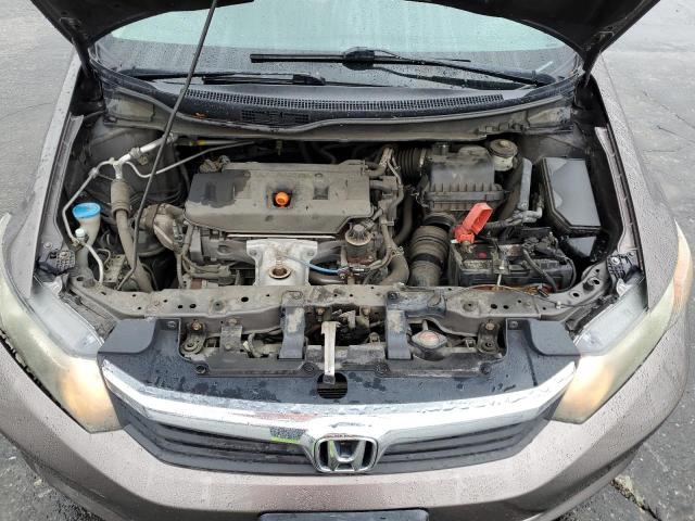 2HGFB2F55CH555174 - 2012 HONDA CIVIC LX BROWN photo 11