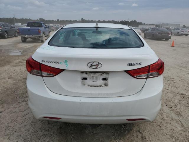 5NPDH4AEXDH443079 - 2013 HYUNDAI ELANTRA GLS WHITE photo 6