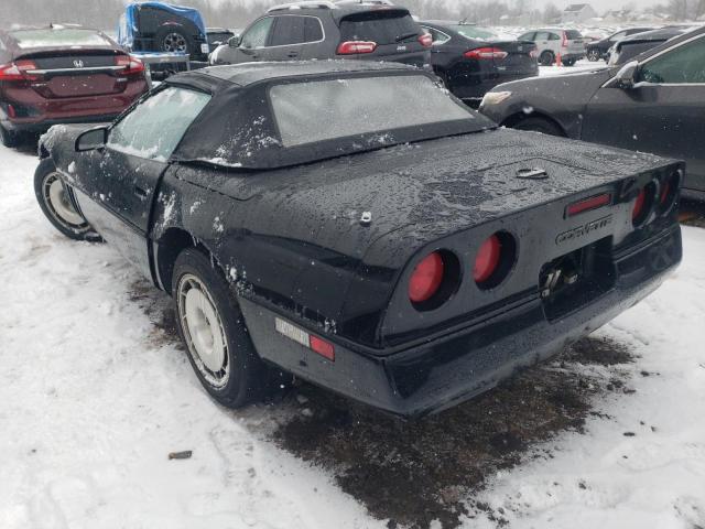 1G1YY6783G5900259 - 1986 CHEVROLET CORVETTE BLACK photo 2