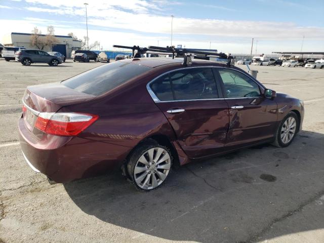 1HGCR2F81DA179484 - 2013 HONDA ACCORD EXL BURGUNDY photo 3