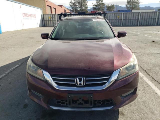 1HGCR2F81DA179484 - 2013 HONDA ACCORD EXL BURGUNDY photo 5