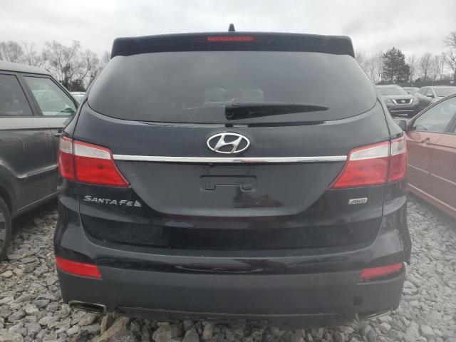 KM8SNDHF4DU000619 - 2013 HYUNDAI SANTA FE GLS BLACK photo 6