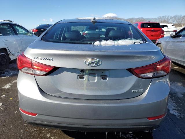 KMHDH4AE8FU381671 - 2015 HYUNDAI ELANTRA SE GRAY photo 6