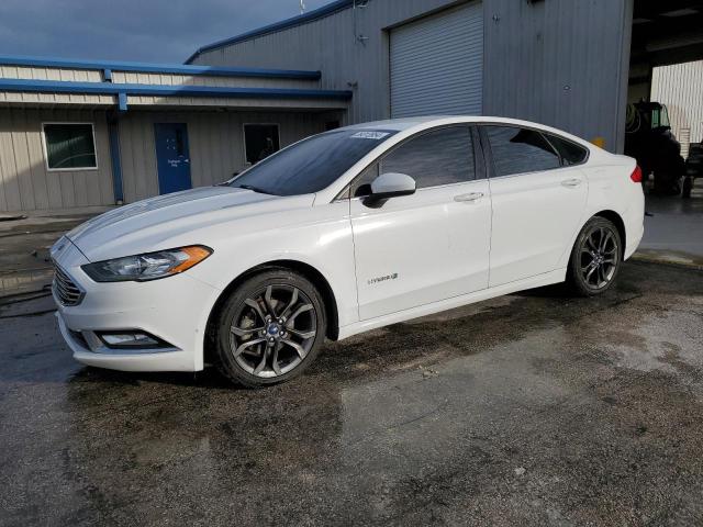 3FA6P0LU8JR169047 - 2018 FORD FUSION SE HYBRID WHITE photo 1