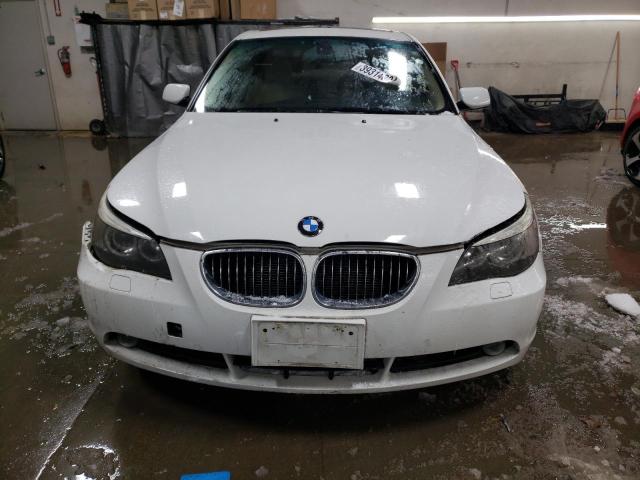 WBANE73547CM51445 - 2007 BMW 530 I WHITE photo 5