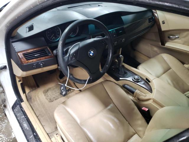 WBANE73547CM51445 - 2007 BMW 530 I WHITE photo 8