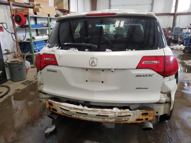 2HNYD28538H005486 - 2008 ACURA MDX SPORT WHITE photo 6