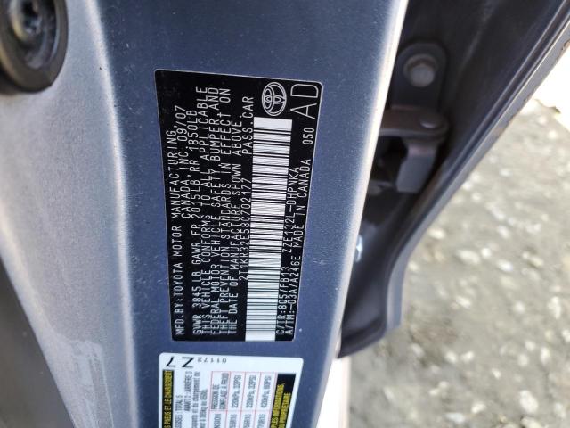 2T1KR32E58C702177 - 2008 TOYOTA COROLLA MA XR BLUE photo 12