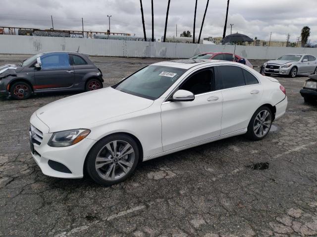 55SWF4JB0JU262876 - 2018 MERCEDES-BENZ C 300 WHITE photo 1