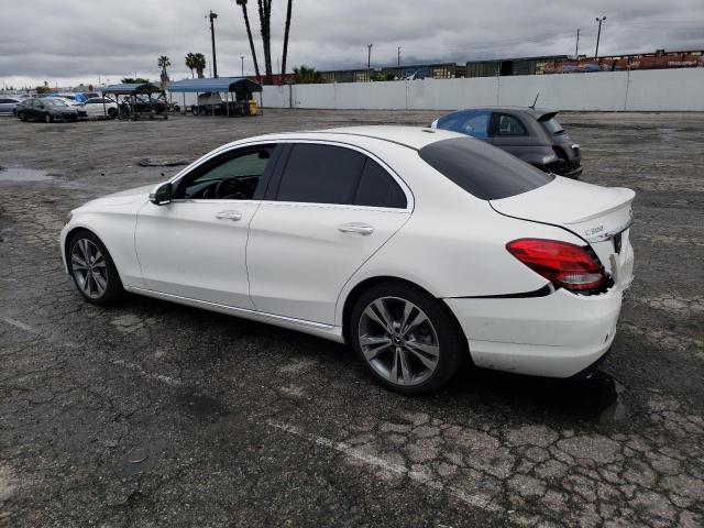 55SWF4JB0JU262876 - 2018 MERCEDES-BENZ C 300 WHITE photo 2