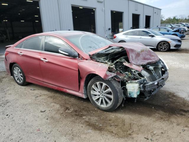 5NPEC4AC3EH926321 - 2014 HYUNDAI SONATA SE RED photo 4