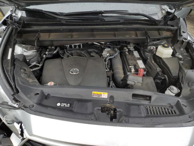 5TDGZRAH0LS507849 - 2020 TOYOTA HIGHLANDER XLE SILVER photo 12